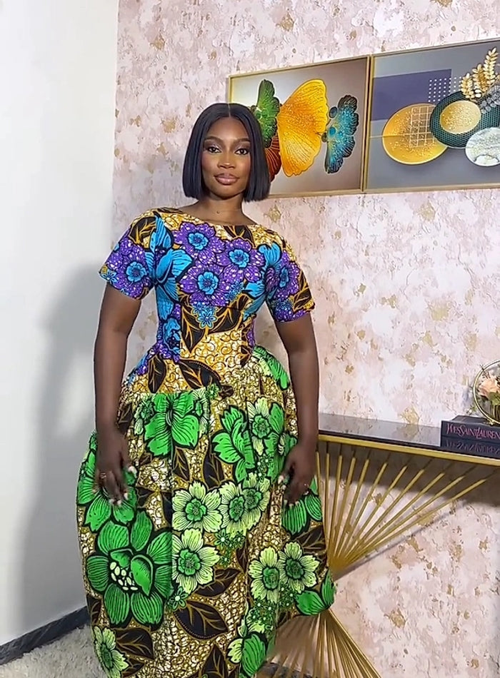 DIDI African Print Dress