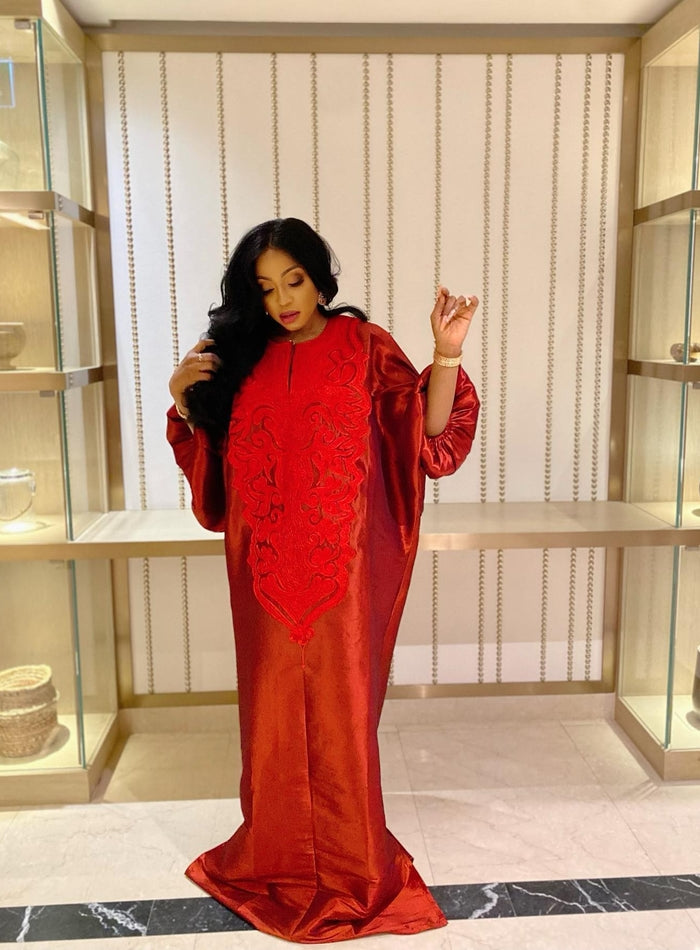Luxe Aunty Adaoha Embroidered Boubou Dress