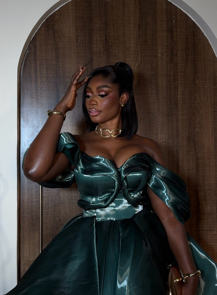 ANATASIA IN EMERALD GREEN