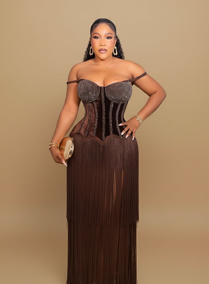 Beaded Bolanle Corset Outfit