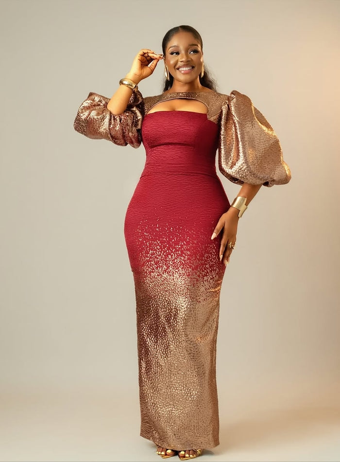 Glam Yawande Brocade Dress