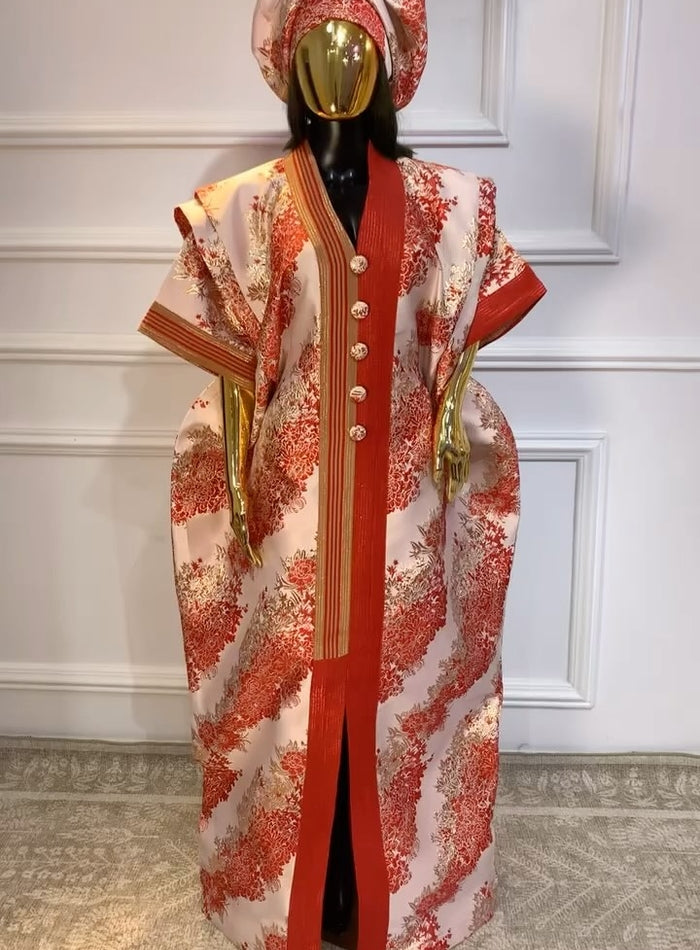 Candy Brocade Bubu + Headtie