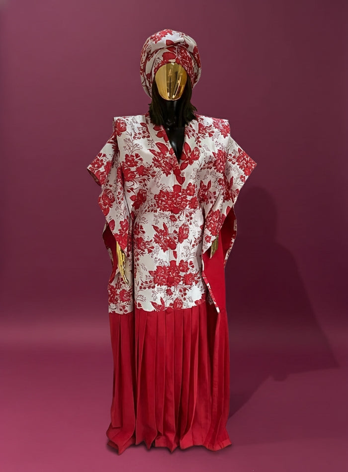 Elegant Bella Boubou Gown + Head-Scarf