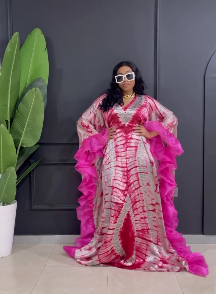 Jena Tie Dye Dress Pink