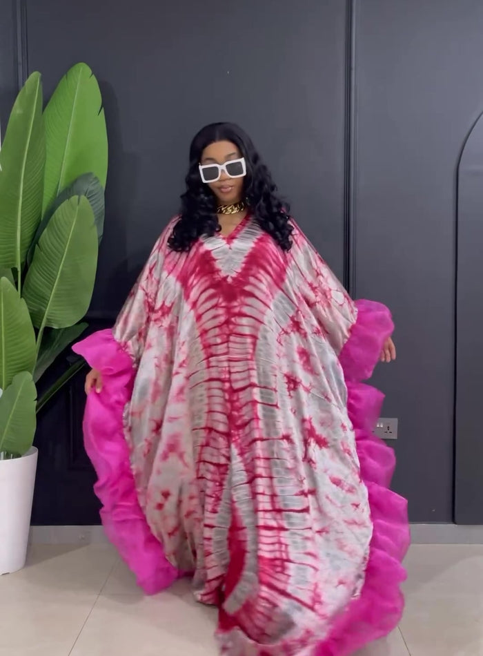 Jena Tie Dye Dress Pink